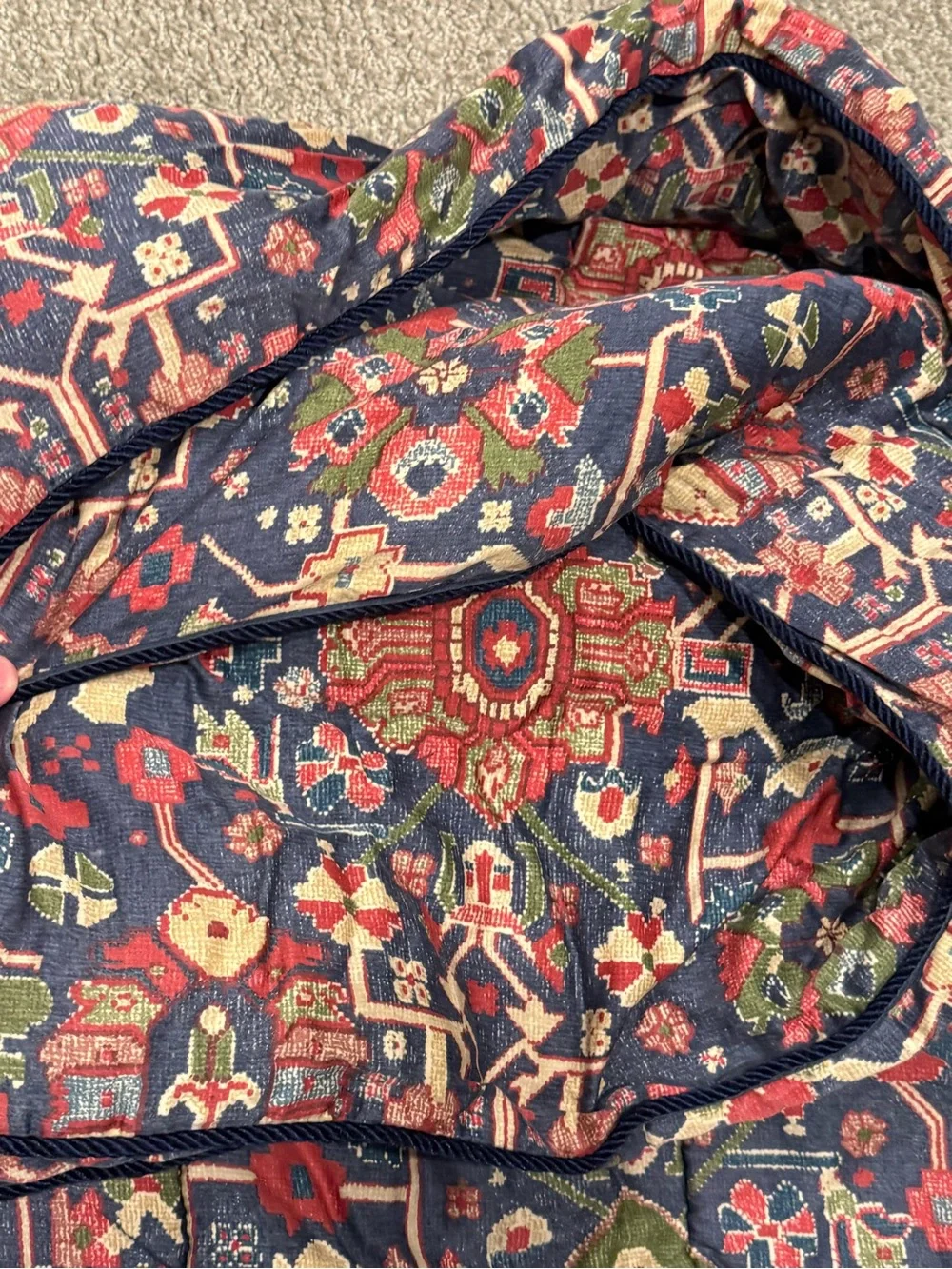 DRY CLEANED VINTAGE RALPH LAUREN NATIVE AMERICAN/SOUTHWESTERN QUEEN BLANKET